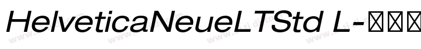 HelveticaNeueLTStd L字体转换